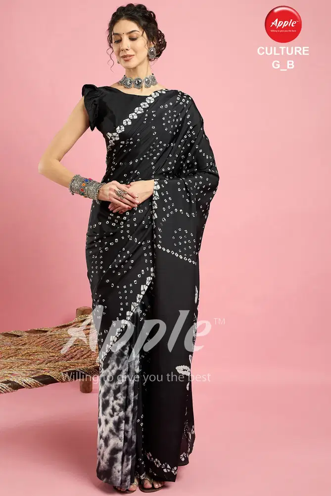 Culture G By Apple French Crape Sarees Wholesale Shop In Surat